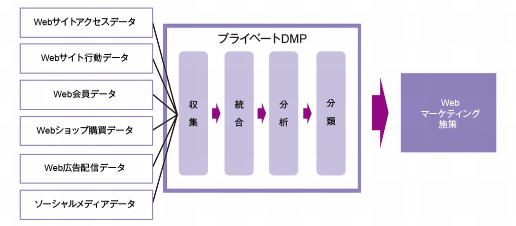 図1．プライベートDMPの基本機能