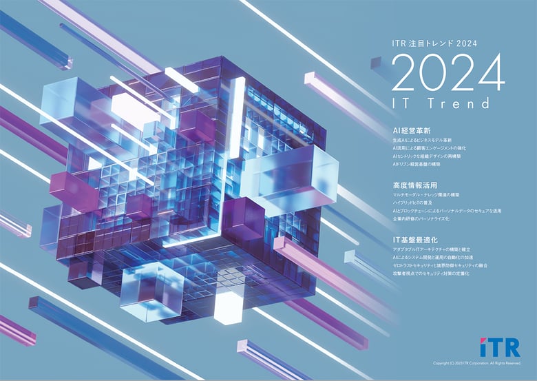 図．2024年に注目すべきIT戦略テーマ「ITR注目トレンド2024」